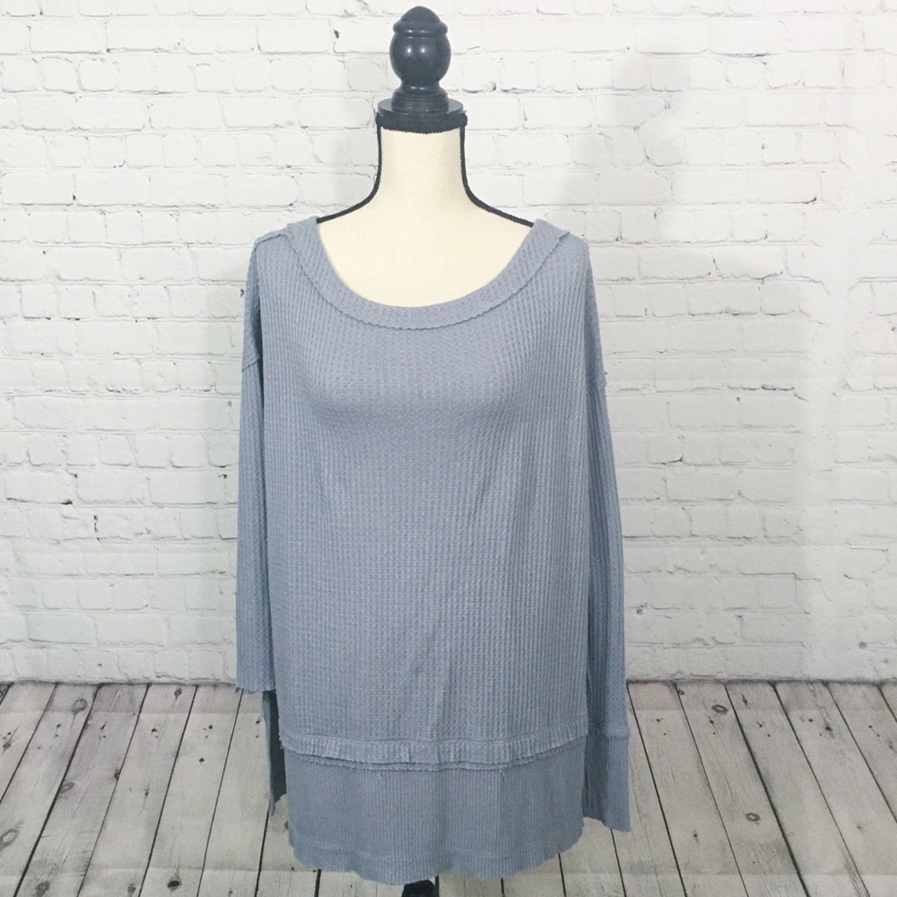 Free People Gray Long Sweater Size XS